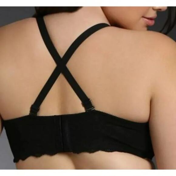 Torrid Black Smooth Cup Push Up Demi Bra 40C - Picture 9 of 9